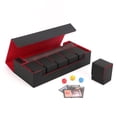 thumbnail image 2 of ZPAQI Playing Cards PU Cards Storage Box Trading Card Carrying Box Deck Game Card Box, 2 of 9
