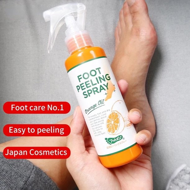 Foot Peeling Spray 100ml Orange Essence Pedicure Hands Dead Skin Exfoliator