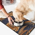thumbnail image 2 of Dog Food Mat Featuring Mandala Exotic Artistic Elegant Classic Chic Aesthetic Vibrant Indian Tribal Design, Durable Waterproof Non-Slip, 2 of 5