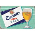 thumbnail image 1 of Placa Metal Vintage Oconto Pintura Hierro Rectangular Arte La Pared 30x20cm, 1 of 9