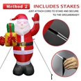 thumbnail image 4 of HTOOQ 5ft Christmas Inflatables Greeting Santa with Light, Christmas Blow Up Yard Decoration for Christmas Yard Decoration Outdoor and Indoor Inflatables 5FT, 4 of 5