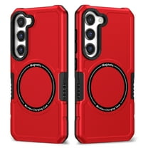 TECH CIRCLE Galaxy S22 Plus Case,Heavy-Duty Tough Rugged Full Body Shockproof Wireless Charging Protective Case Compatible with Magsafe for Samsung Galaxy S22 Plus 5G 6.6 inch 2022, Red