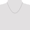 thumbnail image 2 of 14k White Gold 18 Inch .8mm Baby Rope Chain Necklace Pendant Charm, 2 of 9