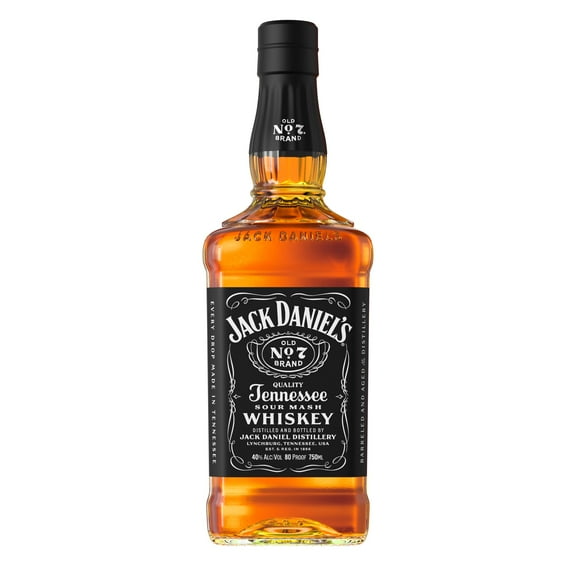 Jack Daniel's Old No. 7 Tennessee Whiskey, 750 ml Bottle, 80 Proof