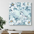 thumbnail image 3 of wall26 Canvas Print Wall Art Watercolor Effect Bluebird Among Daisies Animals Wildlife Illustrations Modern Art Rustic Scenic Colorful Farmhouse/Country for Living Room, Bedroom, Office - 16"x16, 3 of 5