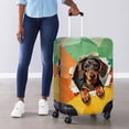 thumbnail image 4 of HELLHERO Dog Pattern Design Anti Dust Baggage Protector for Friends, All Size Durable Anti Aging Suitcase Guard, 4 of 8