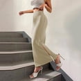 thumbnail image 6 of Felirenzacia Women’s Stretch Bodycon Maxi Skirt, High Waist Slim Fit Sleek Long Skirt, Casual Work Wear, 6 of 7