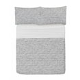 thumbnail image 1 of Grey Microfiber Bedspread Set, Puzzle-Like Pattern with Symmetric and Fractal Pieces in Smokey Tones Modern Illustration, Soft Bedding Set with Pillow Shams & Comforter, 3 Sizes, White, by Ambesonne, 1 of 1