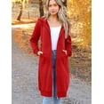 thumbnail image 3 of Zeagoo Women's Zip Up Hoodies Oversized Fleece Long Tunic Sweatshirts Casual Long Sleeve Fall and Spring Hoodie Jacket Coat, 3 of 6