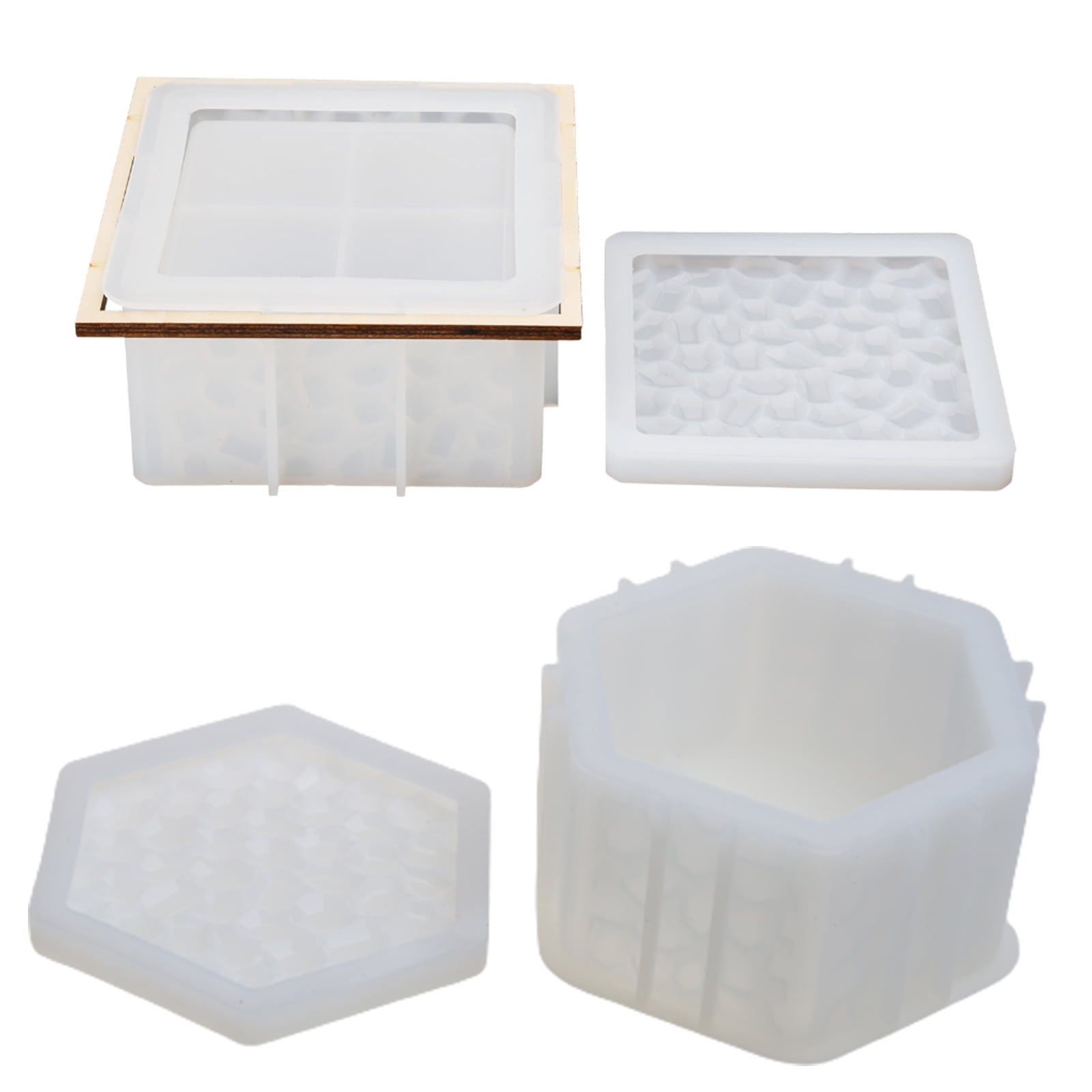 Storage Box Molds,Silicone Resin Box Molds,Storage Container Epoxy Mold Silicone for Resin Casting,Jewelry Box Craft