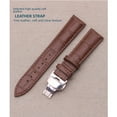 thumbnail image 3 of Classic Crocodile Print Leather Strap Double Press Butterfly Buckle Strap Leather Soft Universal Watch Strap Accessories Boxed, 3 of 5