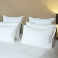 thumbnail image 2 of Just Linen Hotel Linen Collection, 300 TC 100% Cotton Percale White, Value Pack of 4 King Flat Sheets, 2 of 2