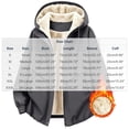 thumbnail image 4 of KICILVS Womens Fleece Lined Windbreaker Jackets Water-Resistant Hooded Zip Up Coat with Pockets Warm Winter Outerwear, 4 of 6