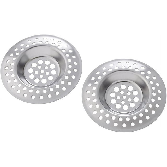 2 x Filters - Stainless Steel Strainer for Sink Basin Bathtub