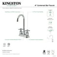 thumbnail image 4 of Kingston Brass FB8491DX Concord Double-Handle 4" Centerset High-Arc Bar Faucet, Polished Chrome, 4 of 4