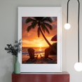 thumbnail image 2 of Diamond Art Kits for Adults - 5d Beach Sunset Palm Chairs Relaxation Diamond Painting for Adults, Diamond Art for Adults Beginners, Diamond Painting Kits for Adults for Home Wall Decor, 2 of 7