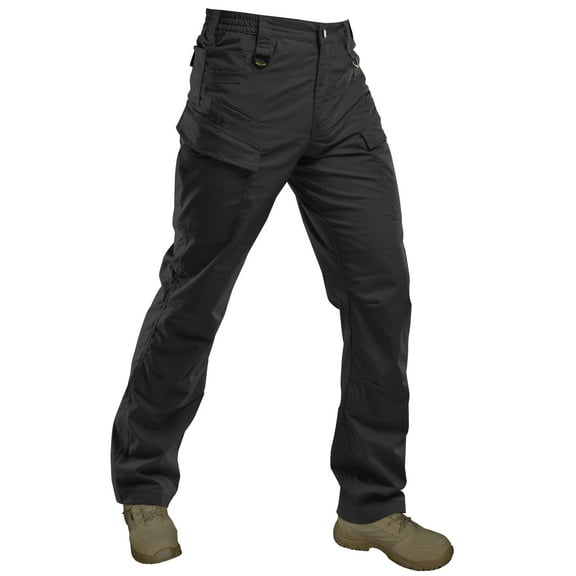 Mens Cargo Pants Ripstop 14 Pockets Waterproof Gusseted Work Cargo Hiking Pants