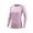 Tops-A415Pink, variant on Womens Workout Tops Contoured Seams Compression Fit Crew Neck Workout Long Sleeve Tops for Women Performance Athletic Tops Gym Yoga Athletic Wear