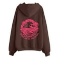 thumbnail image 4 of WEAIXIMIUNG Sweat à Fermeture Éclair pour Femmes Sweat-Shirt Surdimensionné Col Rond Manches Longues Pull, 4 of 5