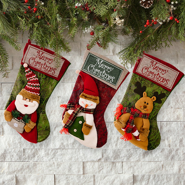Elk Village Santa Needlepoint Christmas Stocking – The Well Appointed House