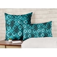 thumbnail image 2 of VargottamSquare Pillow Cover - Decorative Pillow Covers12x12 Inches,PrintedTeal BlueThemePillowcase, DecorativeSquareCushionCovers, 2 of 4