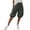 Casual Pants # Gray, variant on Womens Shorts Casual Summer Knee Length Bottoms High Waisted Balloon Bloomer Trousers Elastic Bubble Hem Detail Dressy Slant Pockets Vacation Attire