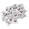 thumbnail image 1 of 25 Piezas de Metal Macarena Insertar Chupete Clips de Suspensión de plata Lazo 20mm, 1 of 7