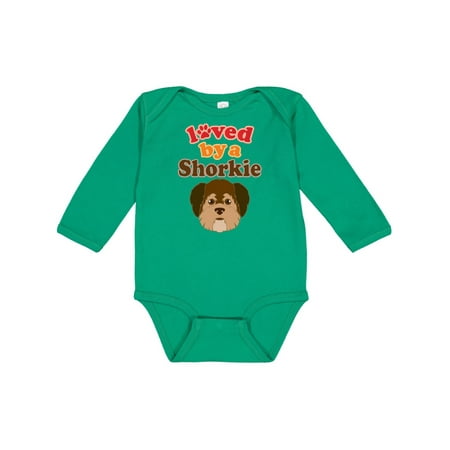 

Inktastic Shorkie Dog Shih Tzu Yorkie Gift Baby Boy or Baby Girl Long Sleeve Bodysuit