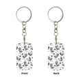 thumbnail image 2 of Goofa Retro Rooster Printed Rectangular Metal Keychain Bag Charm Floral Charm for Purse Keys Metal Keyring Gift for Women Accessories, 2 of 7