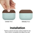 thumbnail image 6 of elago Duo Case Designed for Apple AirPods Pro Case, 2 Caps + 1 Body [ Dark Brown, Medium Grey + Baby Mint ], 6 of 7