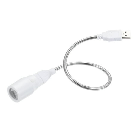 

Uxcell USB LED Light Spotlight White Light with Bendable USB Extension Cord 35cm White