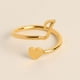 thumbnail image 2 of Xihbxyly Anillos de Inicial de Oro, Anillo Apilable con Letra Abierta, Joyería Ajustable con Alfabeto, Regalos Personalizados Únicos, Accesorio de Moda para Mujer, Perfecto para Mamá o Novia., 2 of 3