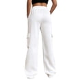 thumbnail image 6 of SWQZVT Womens Cargo Sweatpants Baggy High Waisted Joggers Sweat Pants Athletic Pants with Pockets, 6 of 9