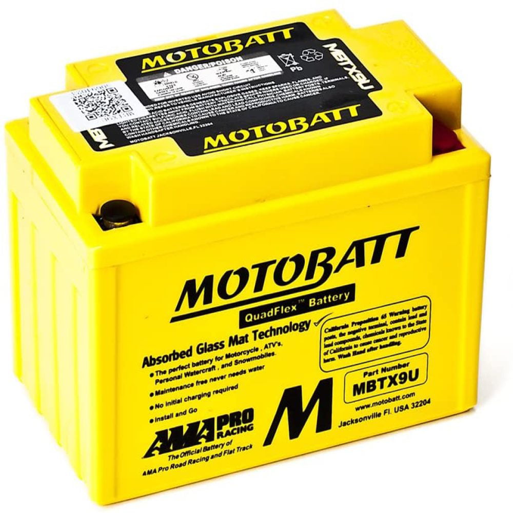 MOTOBATT MBTX9U Motobatt Batería MBTX9U 12 V 10,5 A 160 cobre Factory activado quadflex AGM recargable