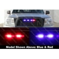 thumbnail image 4 of LAMPHUS SolarBlast SBLH04 LED Strobe Grille Flashing Lights [22 Modes] [4 Watt] [TIR] [Weatherproof] Warning Lights for Police & Firefighter Emergency Vehicles - Red / White, 4 of 9