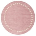 thumbnail image 2 of Safavieh Kids 5' Round Hand Loomed Wool Rug in Pink and Ivory, 2 of 7