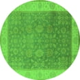 thumbnail image 1 of Ahgly Company Indoor Round Oriental Green Traditional Area Rugs, 8' Round, 1 of 4