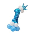 thumbnail image 1 of GUOOL 19set Aluminium Film Balloon Shower Balloon Number Sign Balloon for Birthday Number 1, 1 of 6