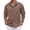 Brown, variant on COOFANDY Mens Long Sleeve Button Down Shirts Wrinkle Free Shirts Silm Fit Fall Shirts Pocket