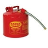 Eagle MFG Type ll Flammable Storage Can, 5 gal, Red, 7/8 in