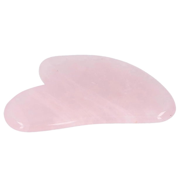 Gua Sha Heart Shape Beauty Tool Natural Jade Scraping Board Massage Stone for Face BodyRose Quartz Heart Shape Scraping Board