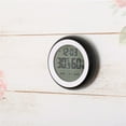 thumbnail image 2 of UHUSE Digital Temperature Humidity Time Function Wall Clocks Backlight For Bedroom, 2 of 5