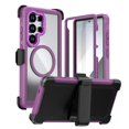 thumbnail image 1 of Case For Samsung Galaxy S26 Ultra/S26 Plus/S26, Non-Slip Magnetic Shell With Supports Wireless Charging Kickstand Cover, 1 of 4
