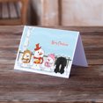 thumbnail image 2 of Merry Christmas Carolers Pekingese Black Greeting Cards and Envelopes Pack of 8, 2 of 2