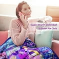 thumbnail image 4 of Volleyball Gifts for Teen Girls, Volleyball Stuff Volleyball Blanket for Girls, Gifts for Volleyball Lovers, Volleyball Blanket Birthday Gifts for Girls Christmas, Holiday, Thanksgiving Gift, 4 of 7