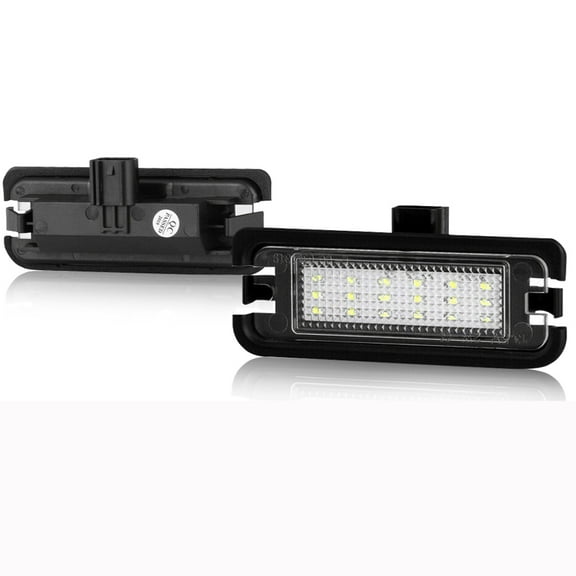 LED License Plate Light Tag Lamp Assembly Replacement For 2015-2021 Ford Mustang, DC12V 6000K White, Pack of 2