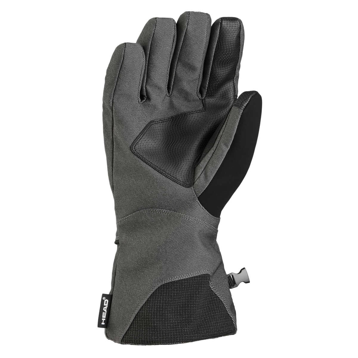 HEAD Unisex Ski Snowboarding Gloves, Gray, Men's Small / Women's Medium