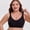 Black, variant on Women's Wireless Push-Up Bra, Side Control & Coverage, Breathable Seamless Comfort T-Shirt Bra Red XL