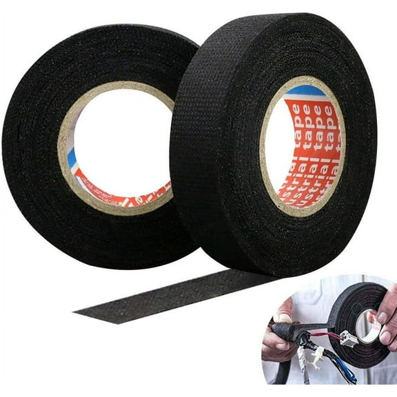 Heat Proof Cloth Tape for Automotive Electrical Wrap Protection, Noise Reduction Cloth Tape for Wire Harness, High Temperature Resistance Wear Resistance, Easy to Use