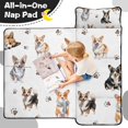 thumbnail image 4 of Cartoon Corgi Dog and Footprints Toddler Nap Mats for Kids Preschool,Sleeping Mat Bag or Kids,Toddler Sleeping Bag,Toddler Nap Mat or Daycare, 4 of 6